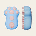 Hauloft steam pet brush, blue paw design, on a plain background
