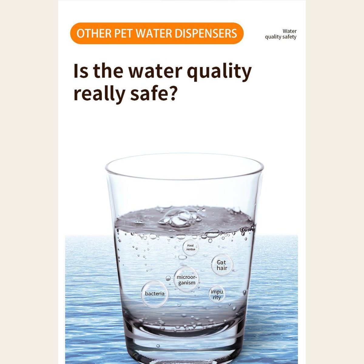 Hauloft 3 L cat fountain: water quality comparison